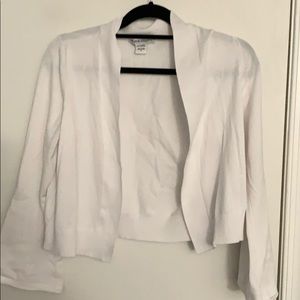 Medium length Open front cardigan.